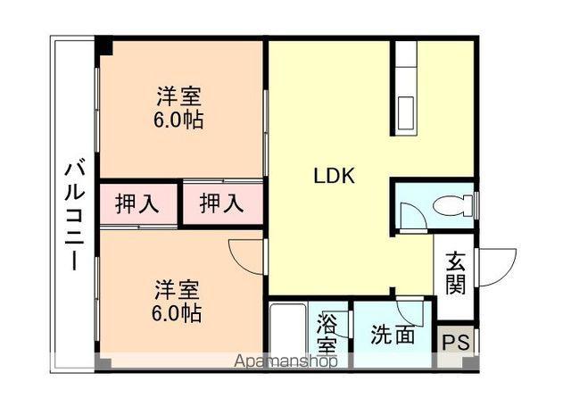 NOOK ITO(2LDK/3階)の間取り写真