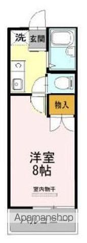 バウハウス弐番館(1K/1階)の間取り写真