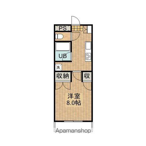メゾンパークイン(1K/1階)の間取り写真