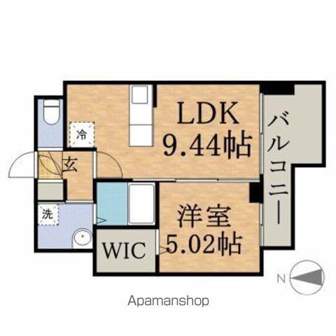 MODENA表参道(1LDK/6階)の間取り写真