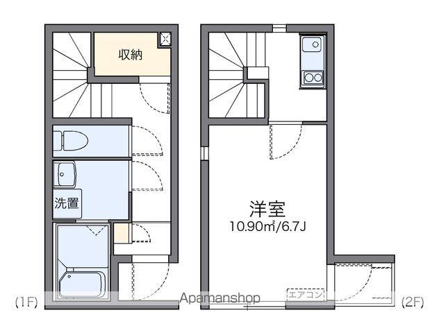 レオネクスト笹木野(1K/1階)の間取り写真