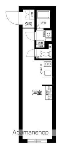 LIVE FLAT蔵前(ワンルーム/3階)の間取り写真