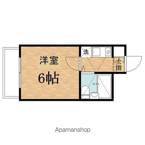 トップヒルゲート TOP HILL GATE(1K/2階)の間取り写真