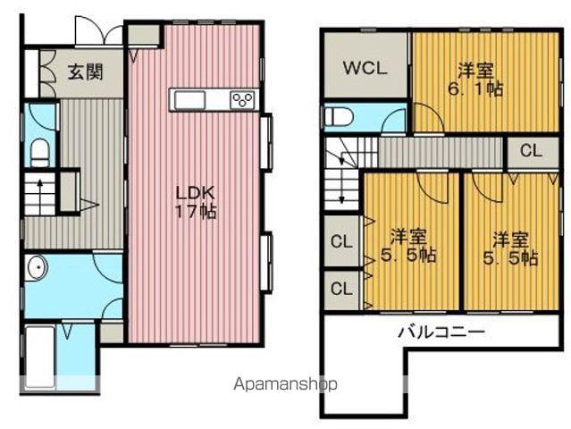 大阪モノレール本線 少路駅(大阪モノレール) 徒歩8分 2階建 築16年(3LDK)の間取り写真