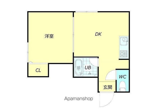 エムエルエリー(1LDK/2階)の間取り写真