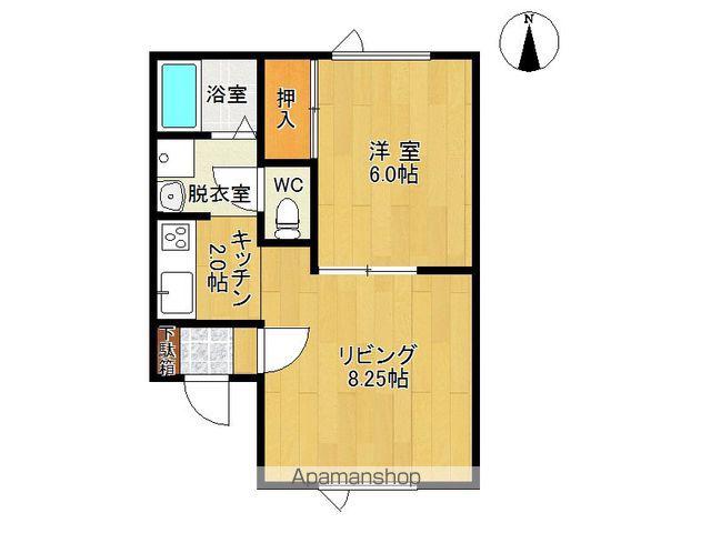 イースト56(1LDK/1階)の間取り写真