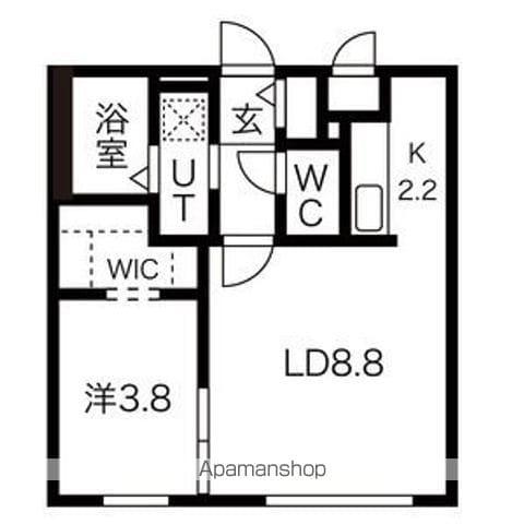 HILLS SAPPOROⅢ(1LDK/3階)の間取り写真