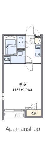 クレイノシャルムZEN(1K/1階)の間取り写真