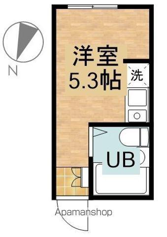 リヴ氷川台(ワンルーム/1階)の間取り写真