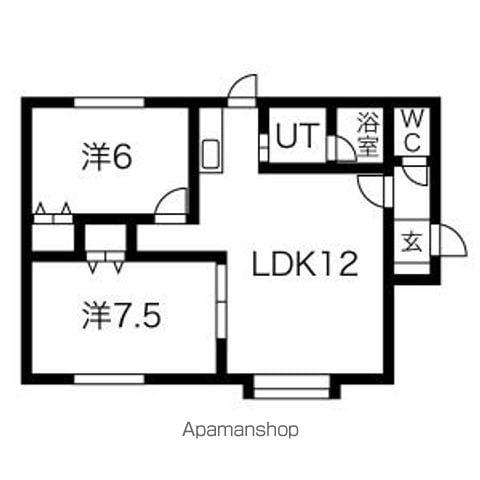 ヴィレッジ・イトウ(2LDK/2階)の間取り写真