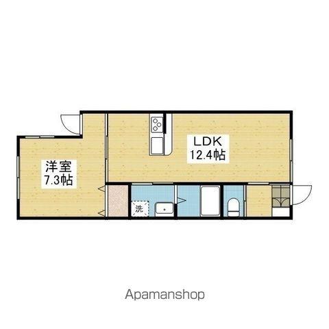 MHT星岡(1LDK/1階)の間取り写真