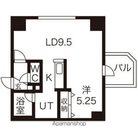 パークヒルズイースト23A(1LDK/7階)の間取り写真