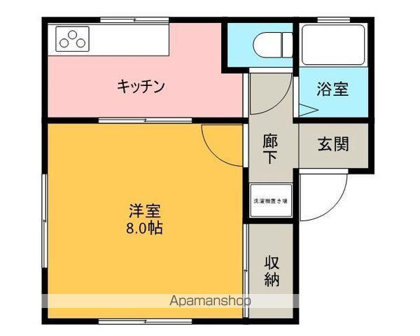 グレースコート(1K/1階)の間取り写真