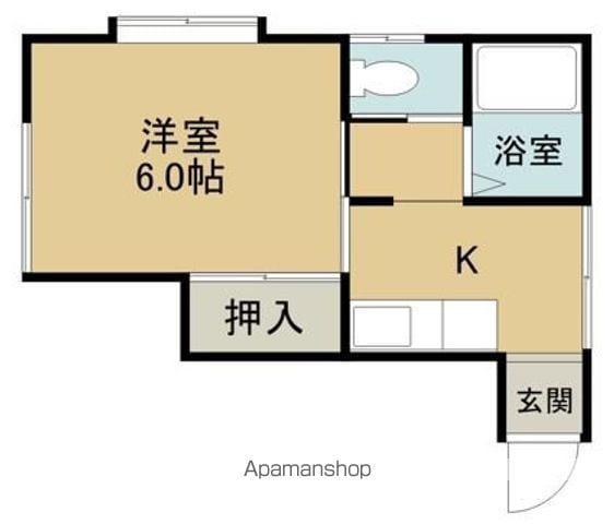 光ハイツ(1K/1階)の間取り写真