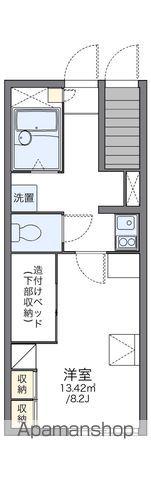 レオパレス山長弐番館(1K/1階)の間取り写真
