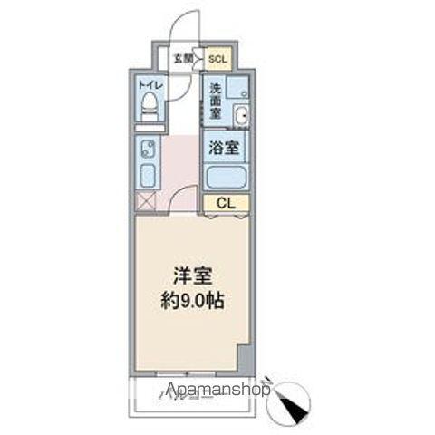 アールグラン瑞穂(1K/1階)の間取り写真