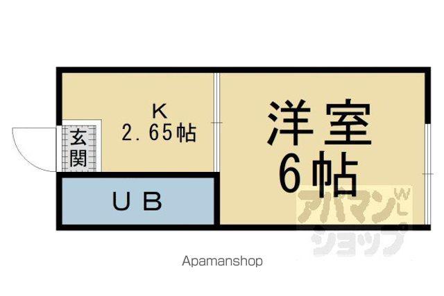 パルフェ山科(1K/1階)の間取り写真