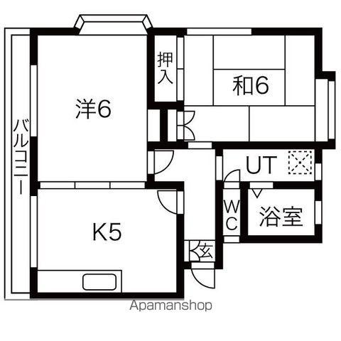 αNEXT仙台第19(2K/2階)の間取り写真