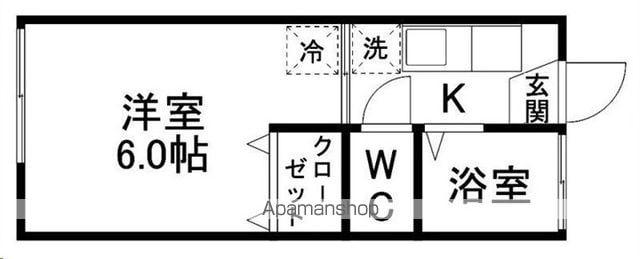 ピコハウス北山(1K/1階)の間取り写真