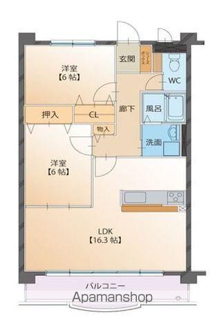 APRICOT SEED(2LDK/3階)の間取り写真