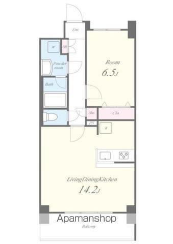 ブリリアント トゥデイ(1LDK/3階)の間取り写真