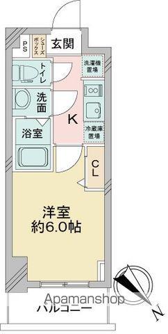 アステリ鶴舞テーセラ(1K/15階)の間取り写真