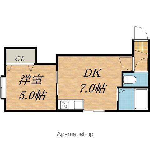アークコート北41条Ⅰ(1DK/1階)の間取り写真