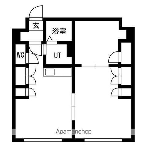 アイホーム銭函(1LDK/4階)の間取り写真