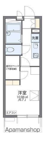 レオパレスシャルム宝(1K/1階)の間取り写真