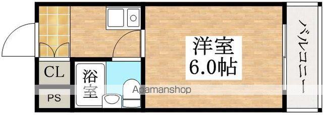東住吉リバーサイドプラザ(1K/3階)の間取り写真