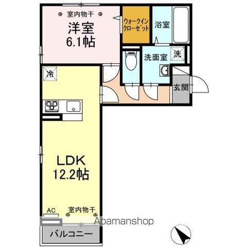 EISEN Ⅱ(1LDK/2階)の間取り写真