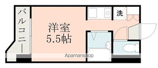 ルフェール熊本通町(ワンルーム/12階)の間取り写真