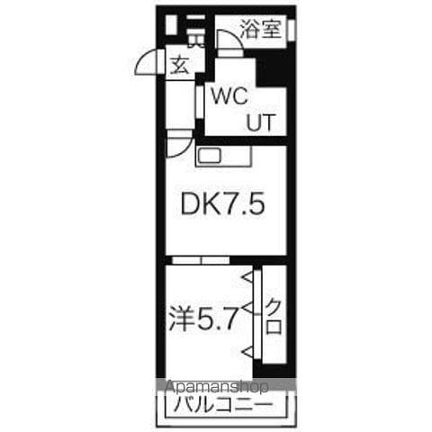 RIDGE大曾根(1DK/10階)の間取り写真