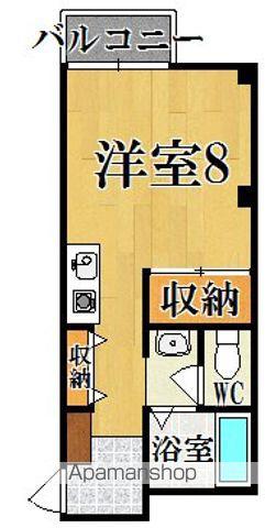 東生駒ツインビル1号館(1K/3階)の間取り写真