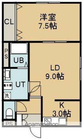 カサデクエルノⅡ(1LDK/1階)の間取り写真