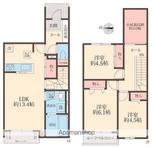 ル・ドージュ(3LDK)の間取り写真