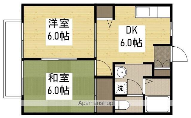 セフィラササキ(2DK/1階)の間取り写真