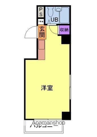 プレアール片野2(ワンルーム/6階)の間取り写真