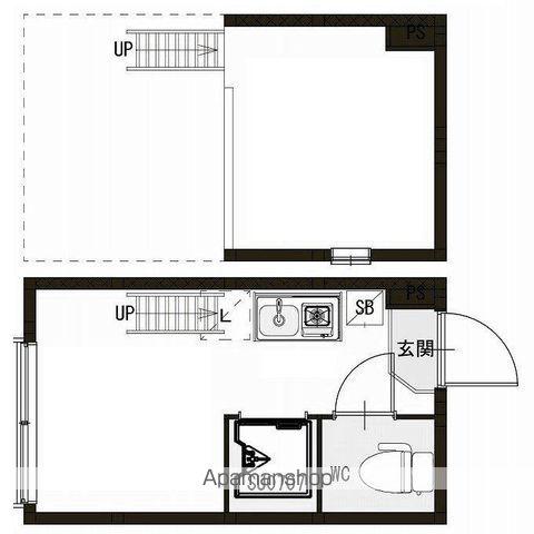 LISORA(ワンルーム/1階)の間取り写真