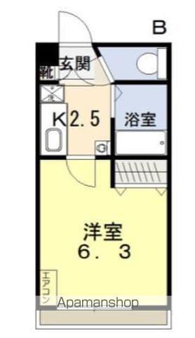 メゾン・ド・青山(1K/1階)の間取り写真