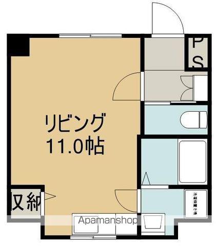 PASSION-Ⅰ(1K/4階)の間取り写真