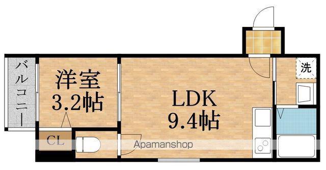 エムシティ千林大宮Ⅱ(1LDK/2階)の間取り写真