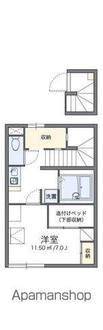 レオパレスフレンドⅡ(1K/2階)の間取り写真