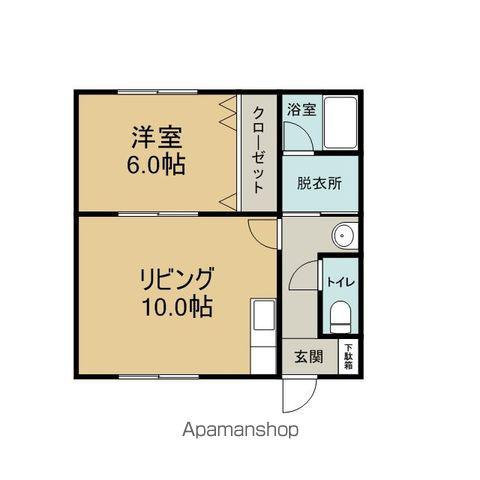 やはぎメッツ(1LDK/2階)の間取り写真
