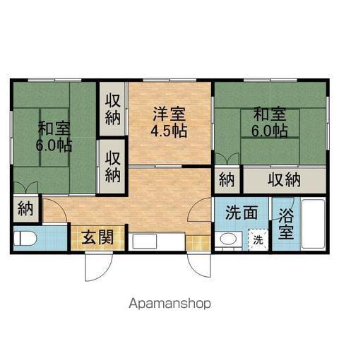 成田線 下総橘駅 徒歩112分 1階建 築50年(3K)の間取り写真
