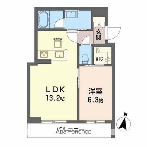 ディマーネⅡ(1LDK/1階)の間取り写真