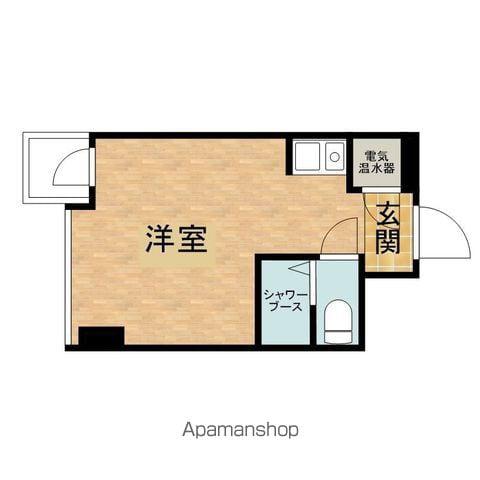 メゾン南平B(ワンルーム/1階)の間取り写真
