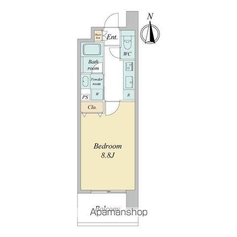 ドゥーエ仙台イーストⅡ(1K/5階)の間取り写真