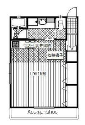 LADISTINGUE(ワンルーム/1階)の間取り写真