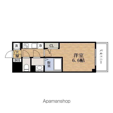 ESLEADRESIDENCE大阪本町(1K/14階)の間取り写真